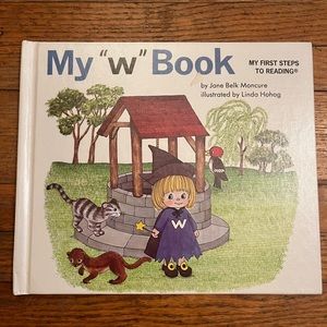 My W Book My First Steps To Reading Kids Books Vintage Book Childs World